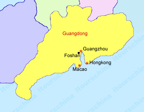 Guangdong Map, Map of China, Guangdong Province Maps
